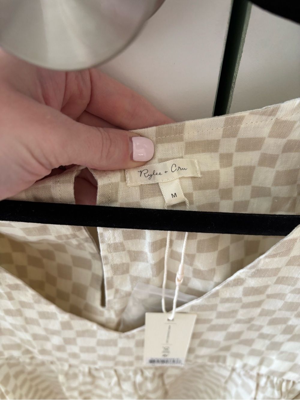 NWT Rylee + Cru Checkered Dress - Picture 3 of 4